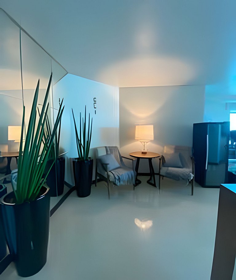 Apartamento frente-mar, Funcional, Meia Praia