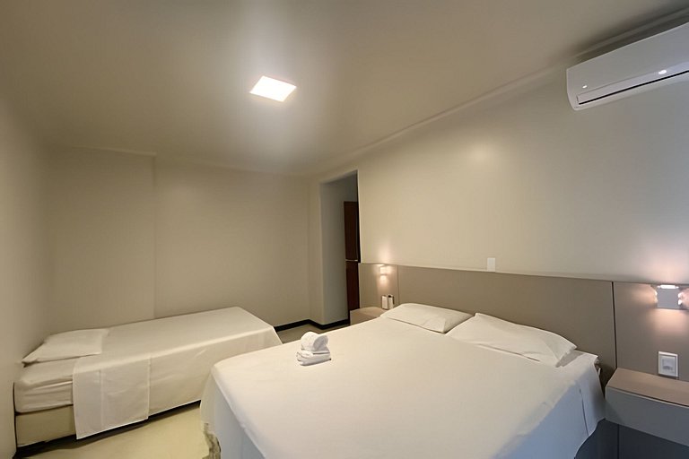 Apartamento frente-mar, Funcional, Meia Praia