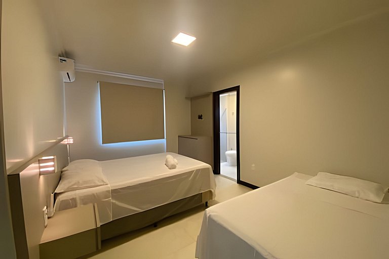 Apartamento frente-mar, Funcional, Meia Praia