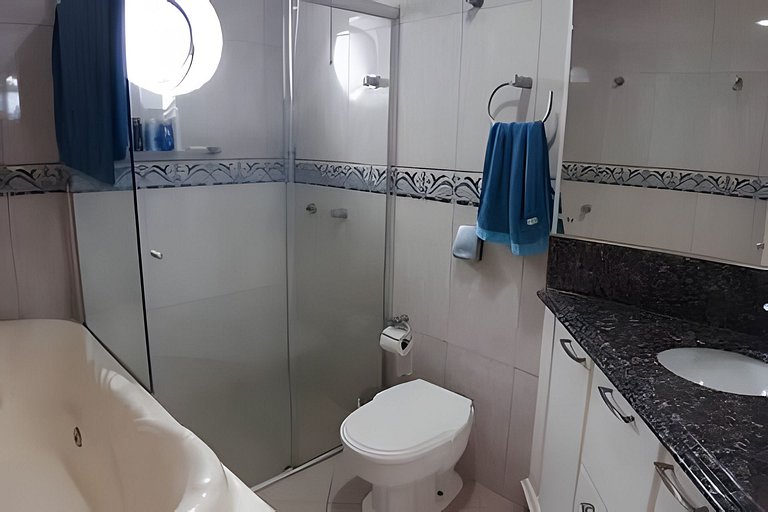 4 quartos, central, quadra mar