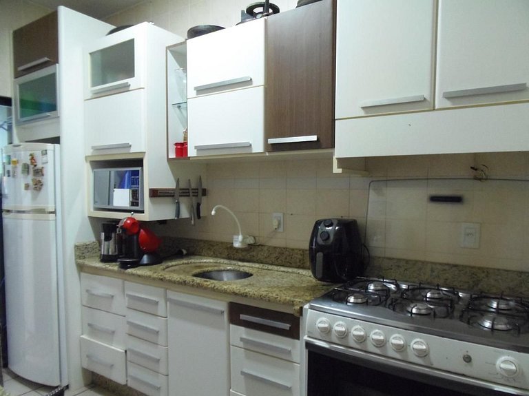 Pé na Areia, 2 Quartos, Compacto e Funcional