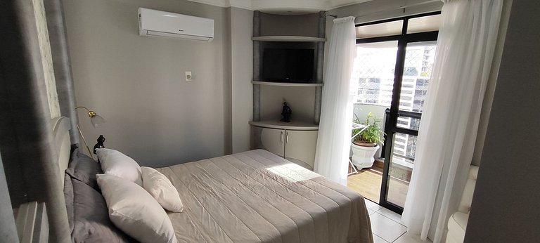 4 quartos, central, quadra mar