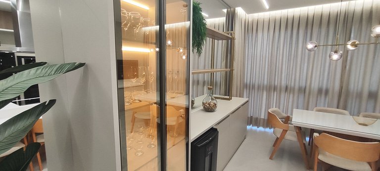Apartamento NOVO com 3 suítes, decoração impecável