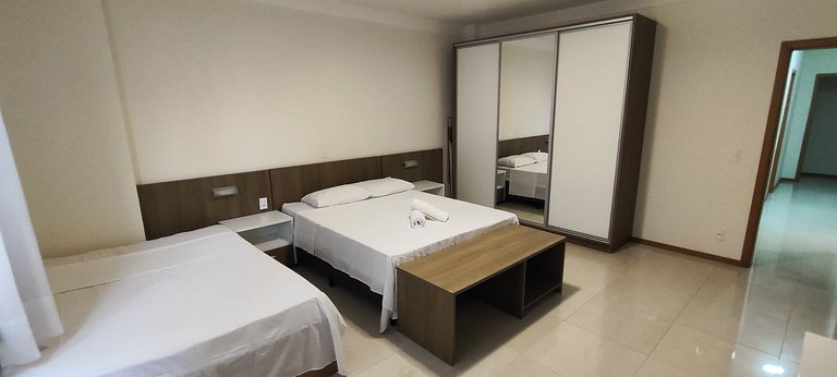 Apartamento gigante a 2 min da praia para famílias