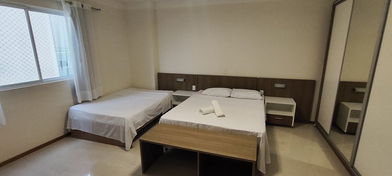 Apartamento gigante a 2 min da praia para famílias