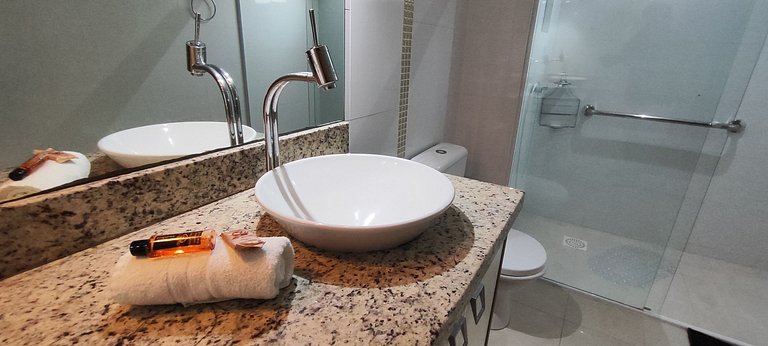 Apartamento gigante a 2 min da praia para famílias