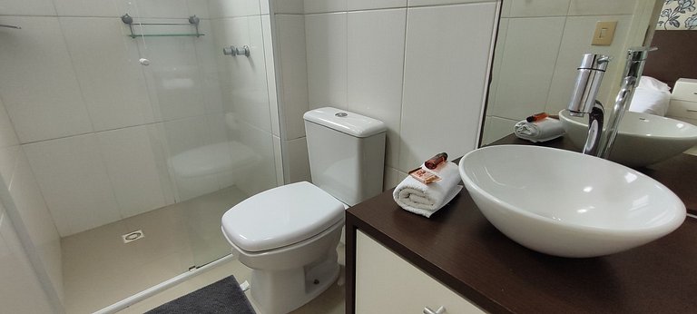 Quadra-mar funcional varanda gourmet com vista mar