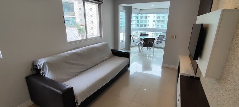 Quadra-mar funcional varanda gourmet com vista mar