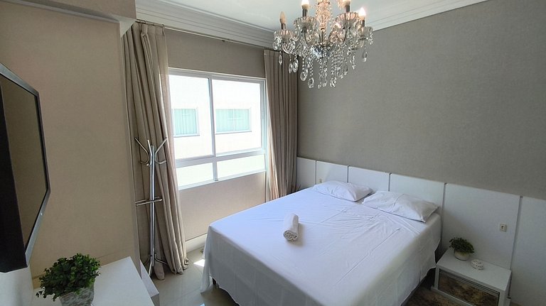 Ambiente sofisticado frente-mar com 3 suítes