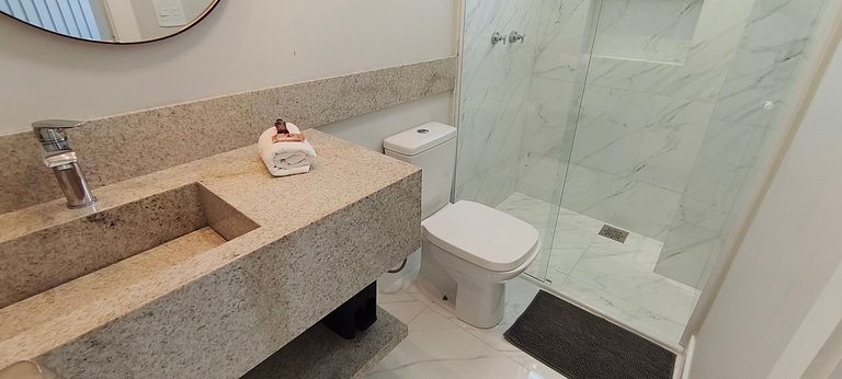 3 suítes, novo, hidro, varanda gourmet e vista mar