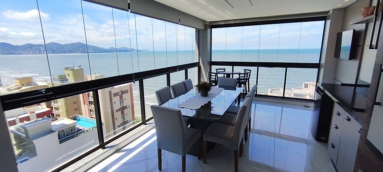 3 suítes, novo, hidro, varanda gourmet e vista mar