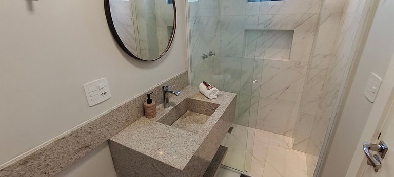 3 suítes, novo, hidro, varanda gourmet e vista mar