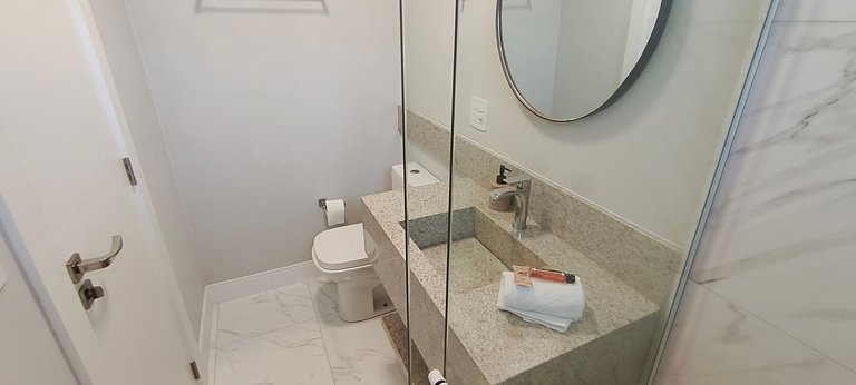 3 suítes, novo, hidro, varanda gourmet e vista mar