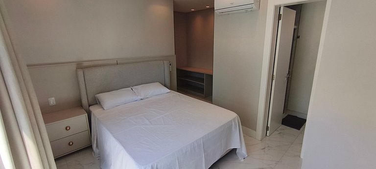 3 suítes, novo, varanda gourmet e vista mar