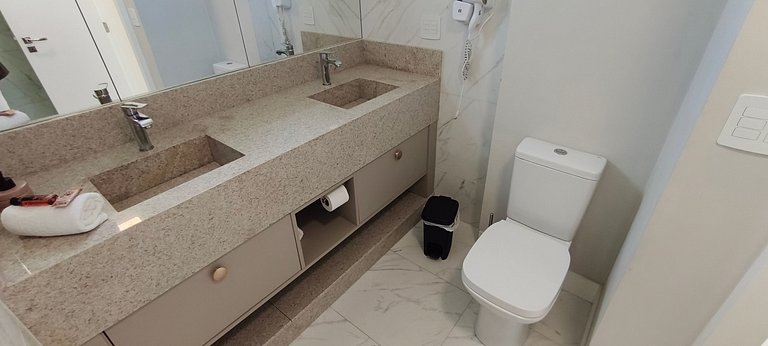 3 suítes, novo, varanda gourmet e vista mar