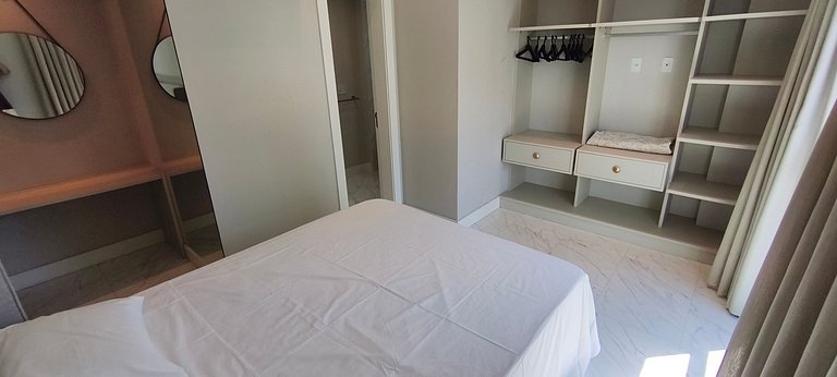 3 suítes, novo, varanda gourmet e vista mar