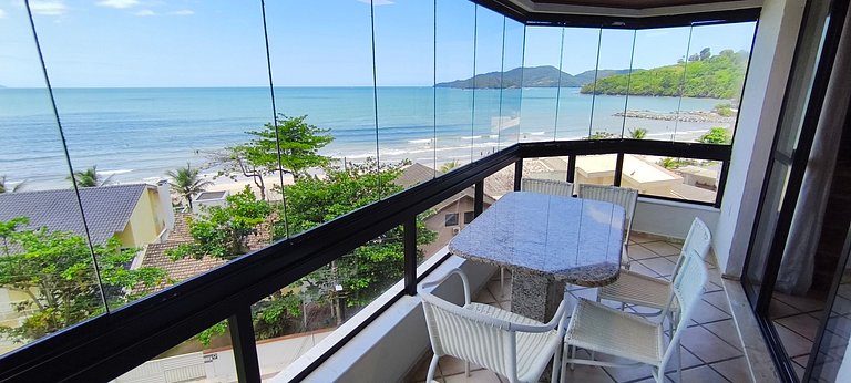 Beira-mar Perequê, vista mar, 3 quartos