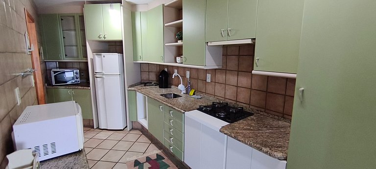 Beira-mar Perequê, vista mar, 3 quartos