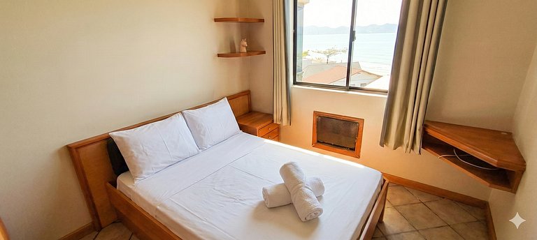 Beira-mar Perequê, vista mar, 3 quartos