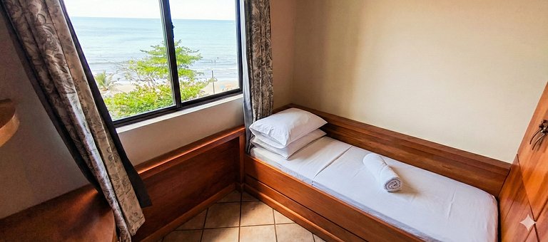 Beira-mar Perequê, vista mar, 3 quartos