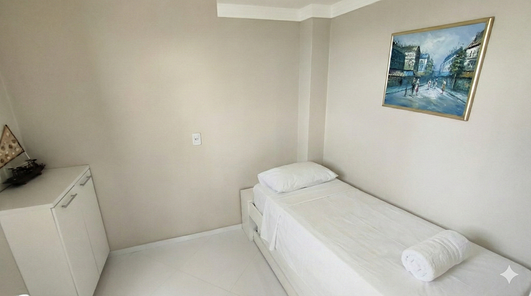 Cobertura beira‑mar, vista panorâmica, 4 quartos