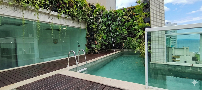 Cobertura Duplex Luxo com Piscina e Jardim